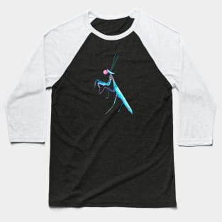 Blue Praying Mantis with Bubblegum Baseball T-Shirt